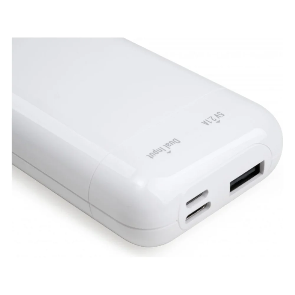 Батарея універсальна Vinga 10000 mAh glossy white (VPB1MWH) — фото 8