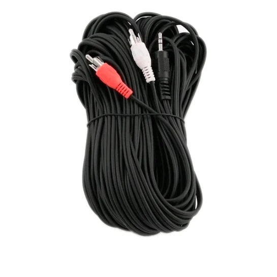 Кабель мультимедійний Jack 3.5mm папа/2RCA папа Cablexpert (CCA-458-10M)