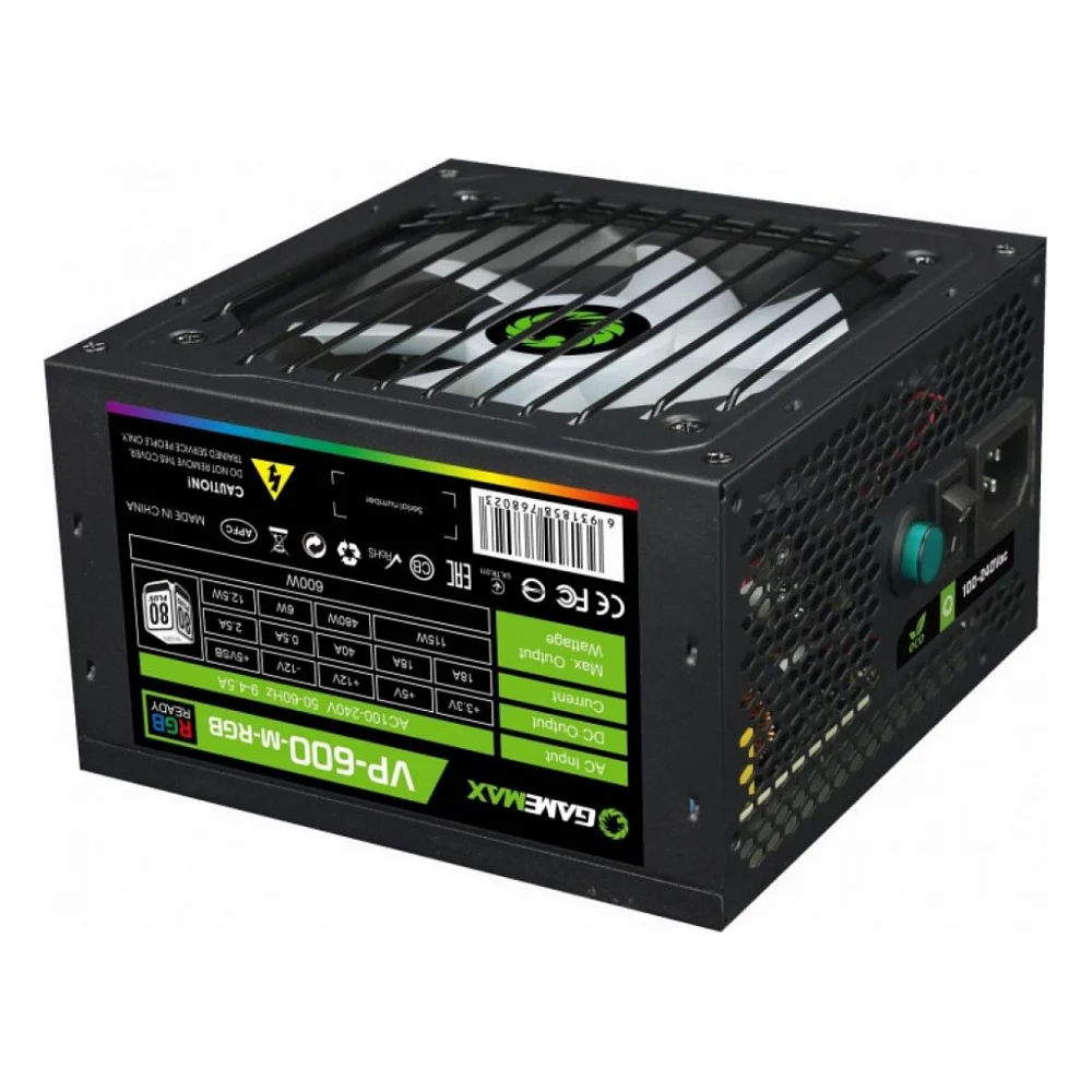 Блок живлення Gamemax 600W (VP-600-M-RGB) — фото 3