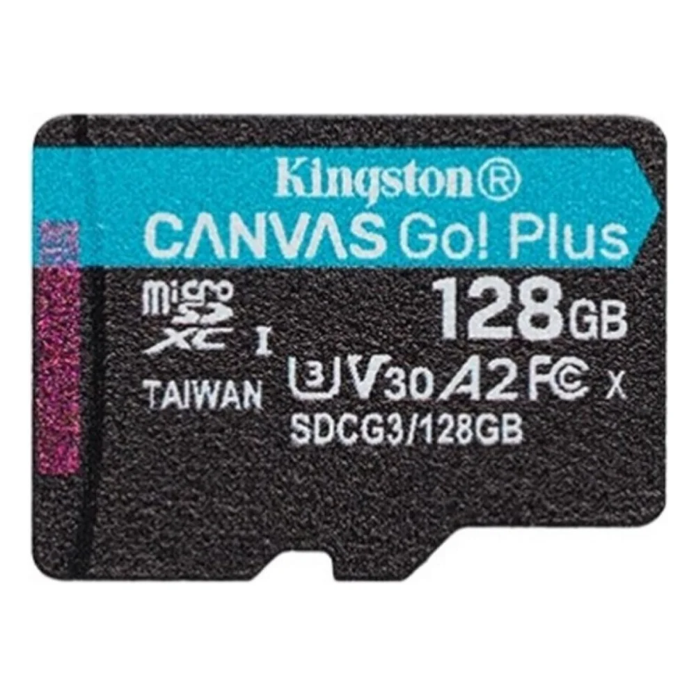 Карта пам'яті Kingston 128GB microSDXC class 10 UHS-I U3 A2 Canvas Go Plus (SDCG3/128GBSP)