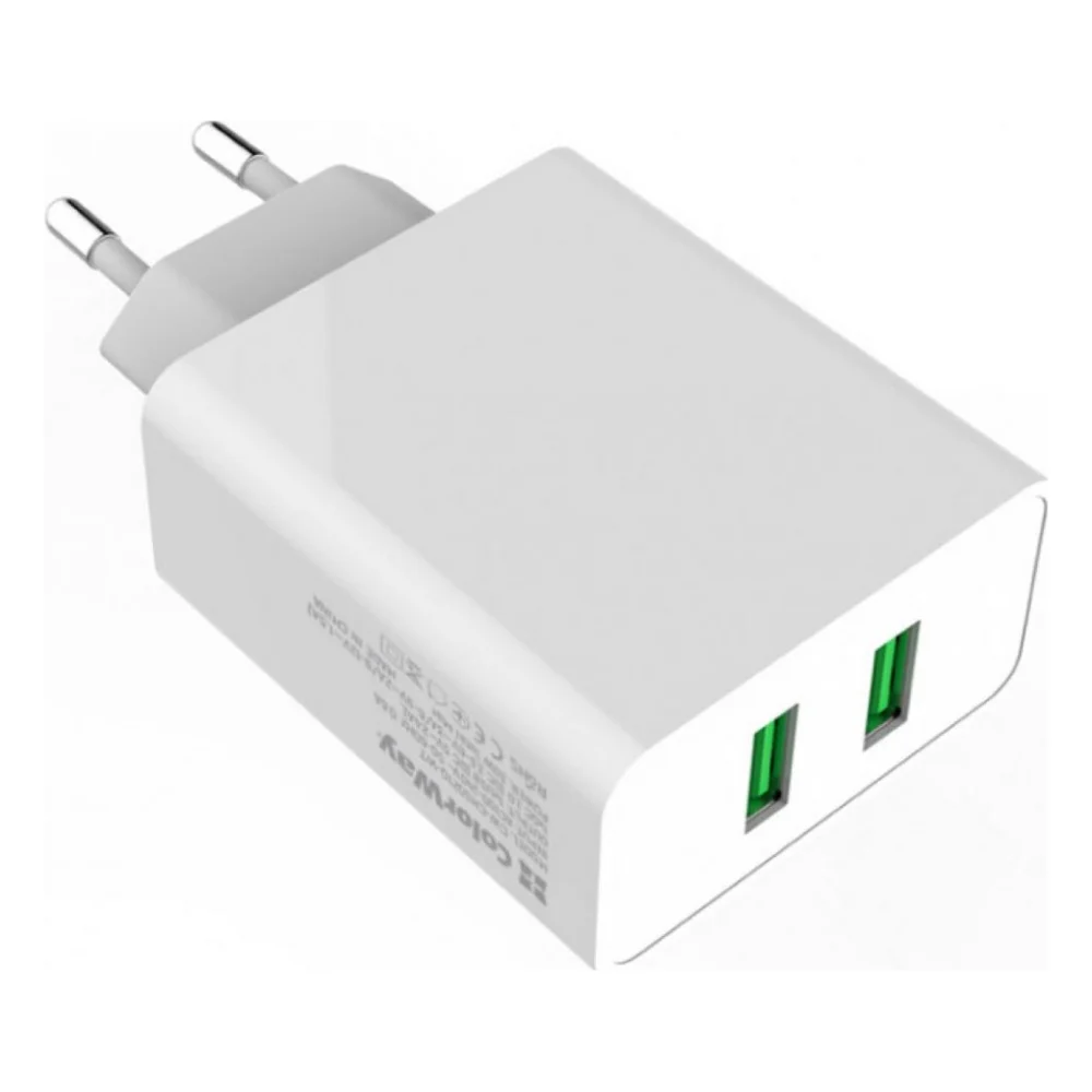 Зарядний пристрій ColorWay 2USB Quick Charge 3.0 (36W) (CW-CHS017Q-WT) — фото 6