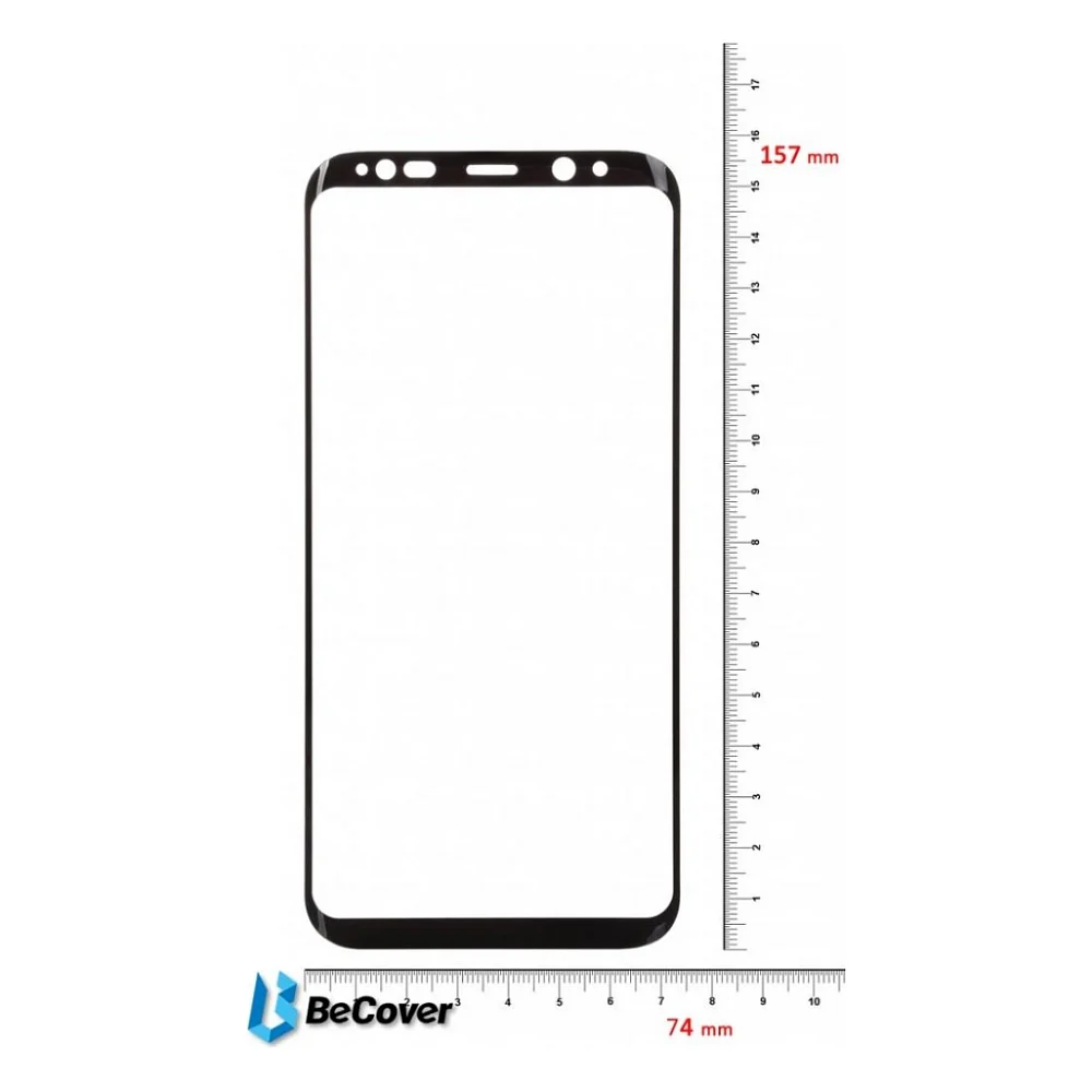 Плівка захисна BeCover Silk Screen Protector Samsung Galaxy S8+ SM-G955 Black (702968)