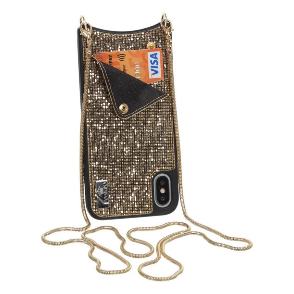 Чохол до моб. телефона BeCover Glitter Wallet Apple iPhone X/Xs Gold (703618) (703618)