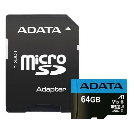 Карта пам'яті ADATA 64GB microSD class 10 UHS-I A1 Premier (AUSDX64GUICL10A1-RA1)