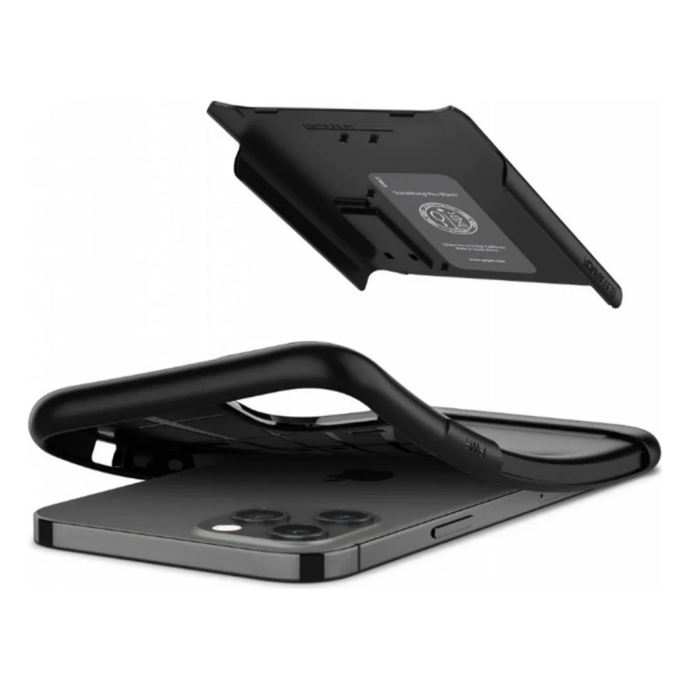 Чохол до моб. телефона Spigen iPhone 12 Pro Max Slim Armor, Black (ACS01479) — фото 5