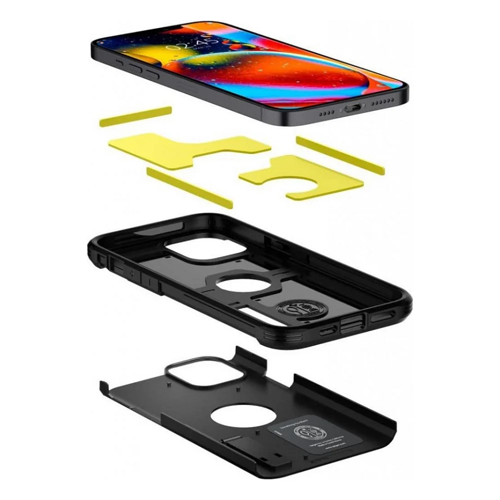 Чохол до моб. телефона Spigen iPhone 12 Pro Max Tough, Armor Black (ACS01626) — фото 4