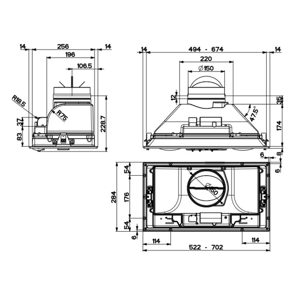 Витяжка кухонна Faber INKA SMART C LG A70 — фото 5