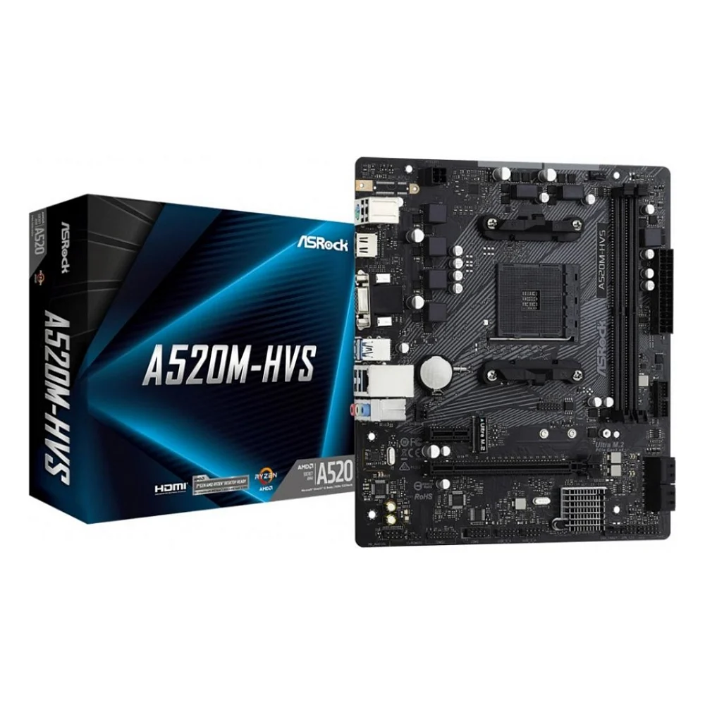 Материнська плата ASRock A520M-HVS