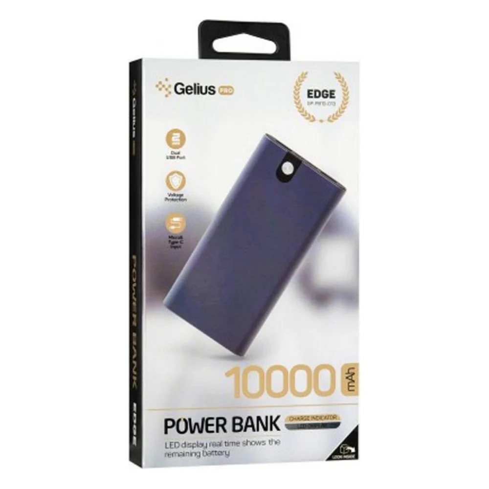 Батарея універсальна Gelius Pro Edge GP-PB10-013 10000mAh Black (00000078417) — фото 8