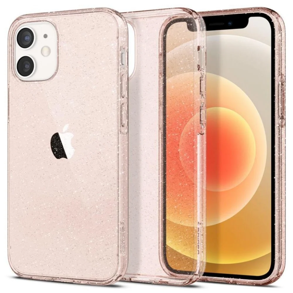 Чохол до моб. телефона Spigen iPhone 12 mini Liquid Crystal Glitter, Rose Quartz (ACS01742) — фото 4