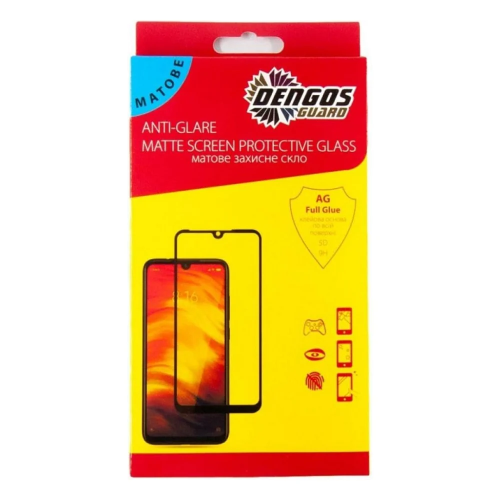 Скло захисне Dengos Full Glue Matte OPPO A12, black frame (TGFG-MATT-33)