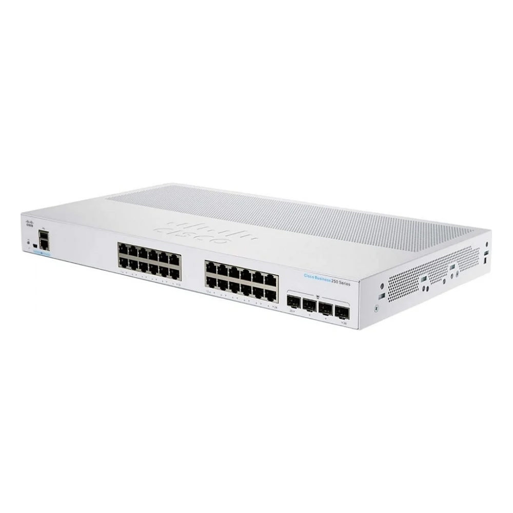 Комутатор мережевий Cisco CBS250-24T-4G-EU