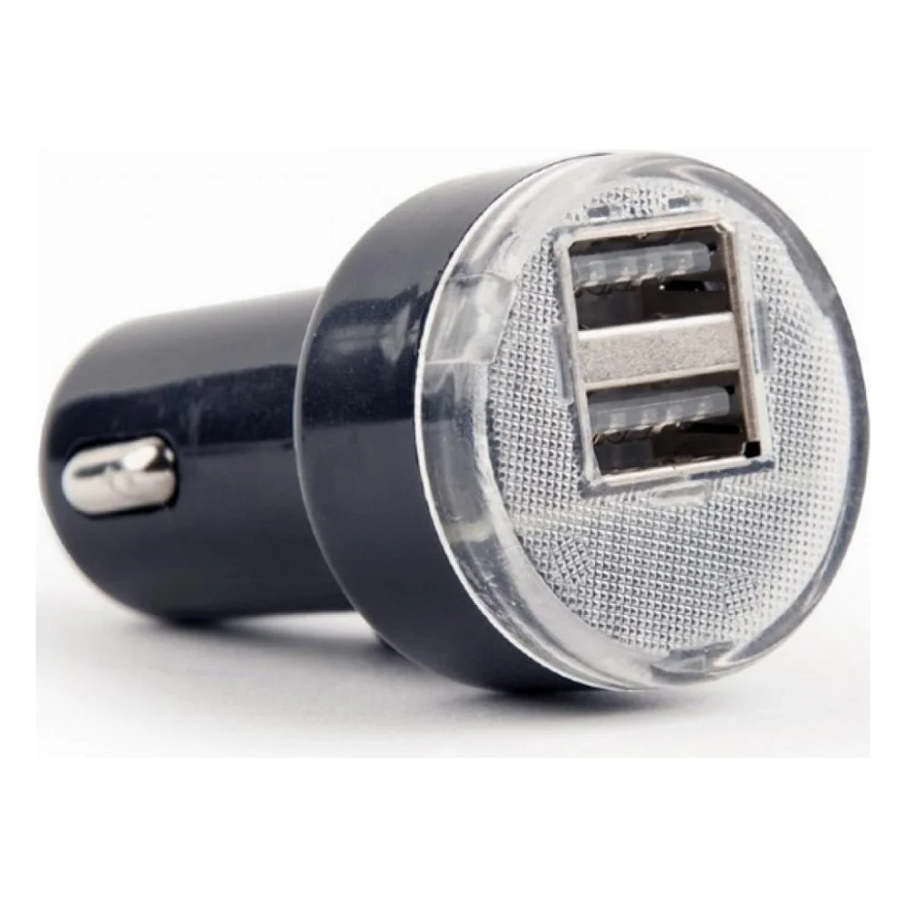 Автомобільний зарядний пристрій EnerGenie USB 2.1A black (EG-U2C2A-CAR-02)