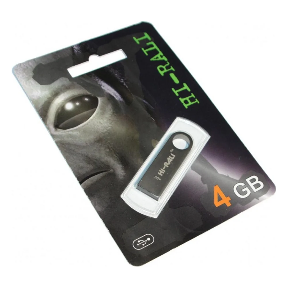 USB флеш накопичувач Hi-Rali 4GB Shuttle Series Black USB 2.0 (HI-4GBSHBK)