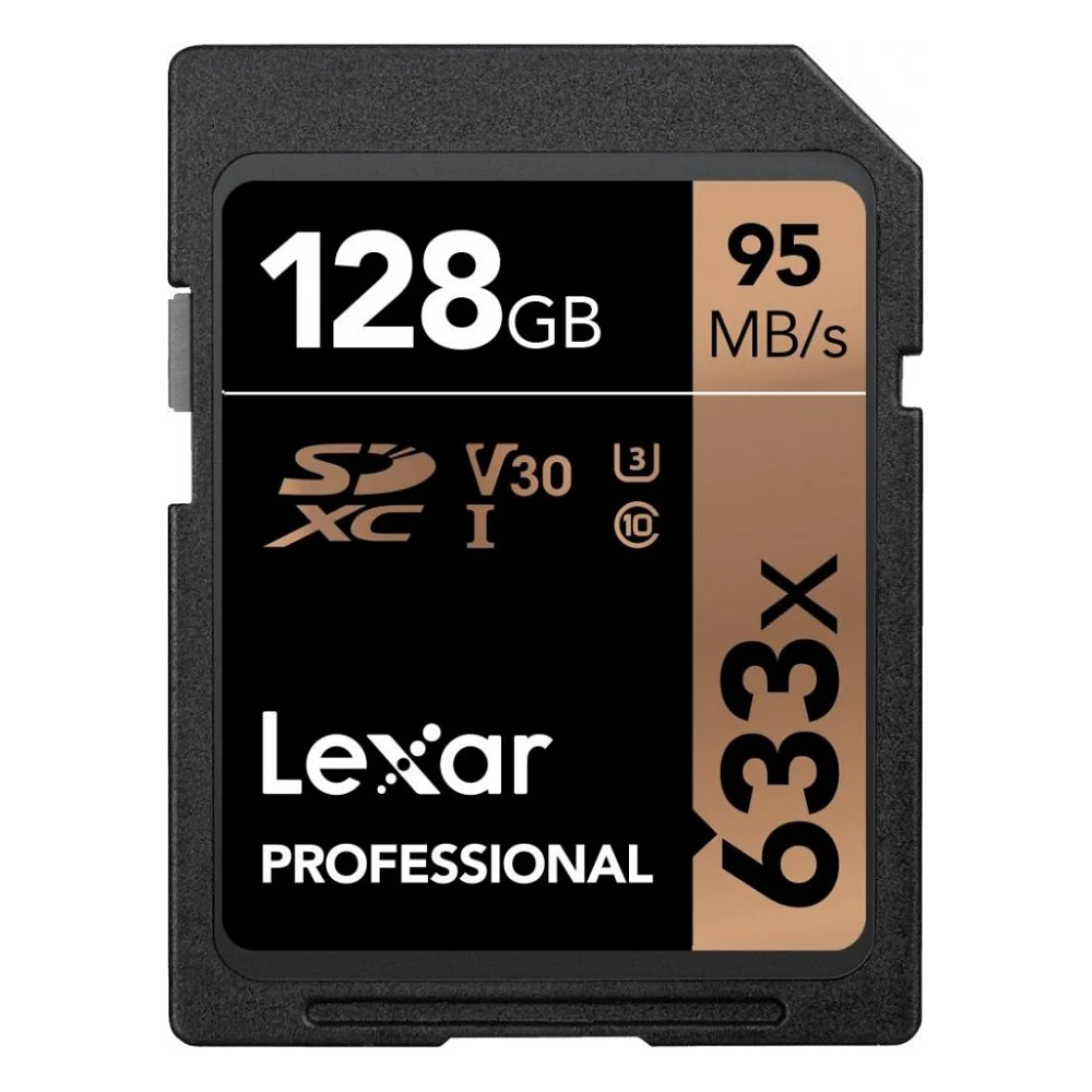Карта пам'яті Lexar 128GB SDXC class 10 UHS-I U3 V30 633x Professional (LSD128CB633)