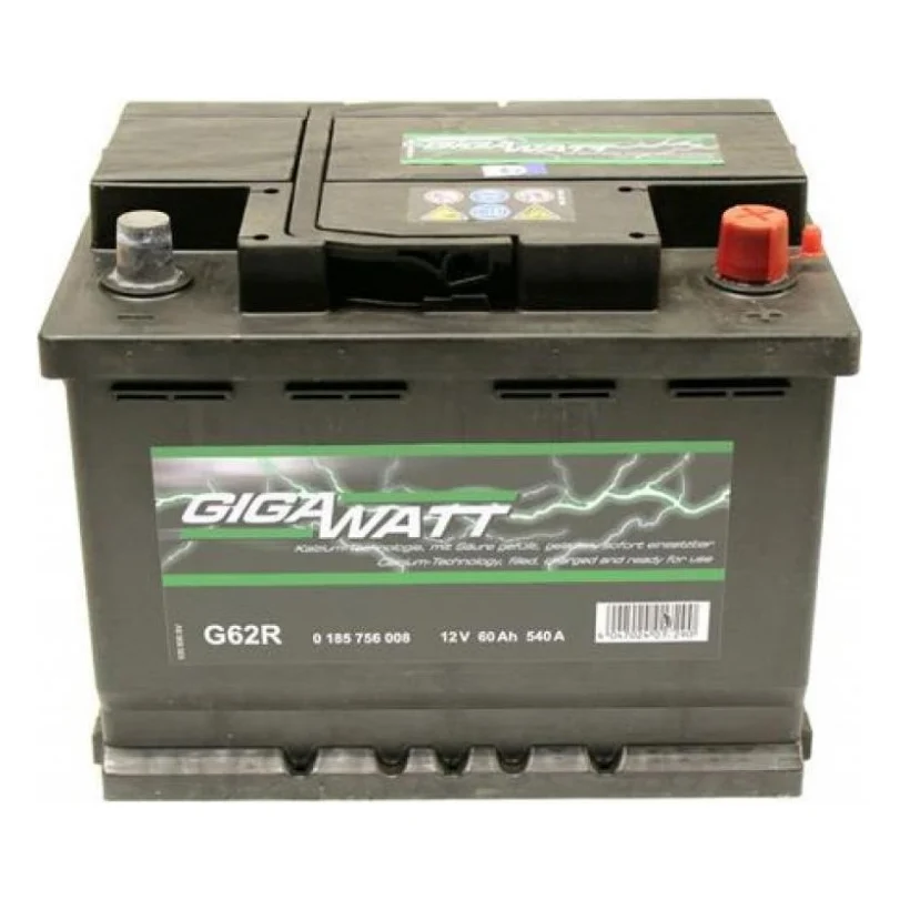 Акумулятор автомобільний GigaWatt 60А (0185756008)
