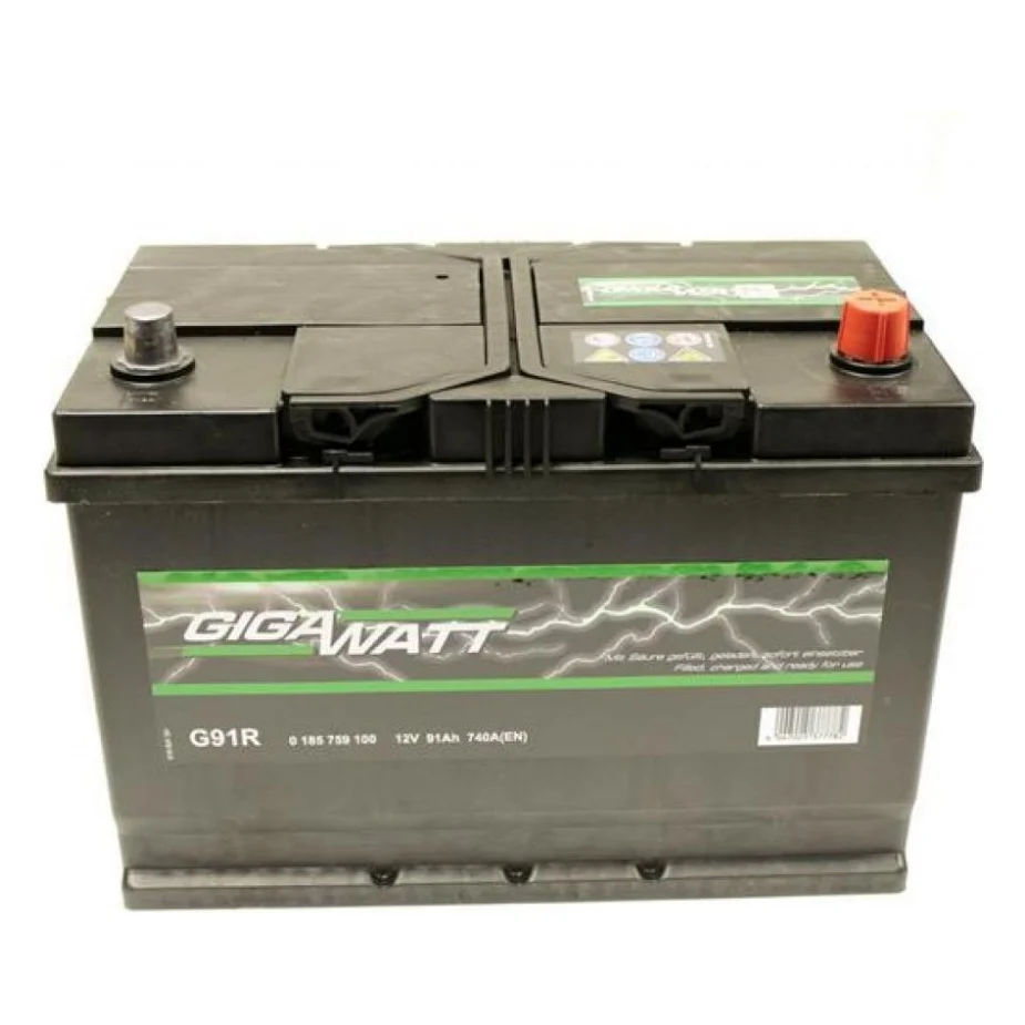 Акумулятор автомобільний GigaWatt 91А (0185759100)