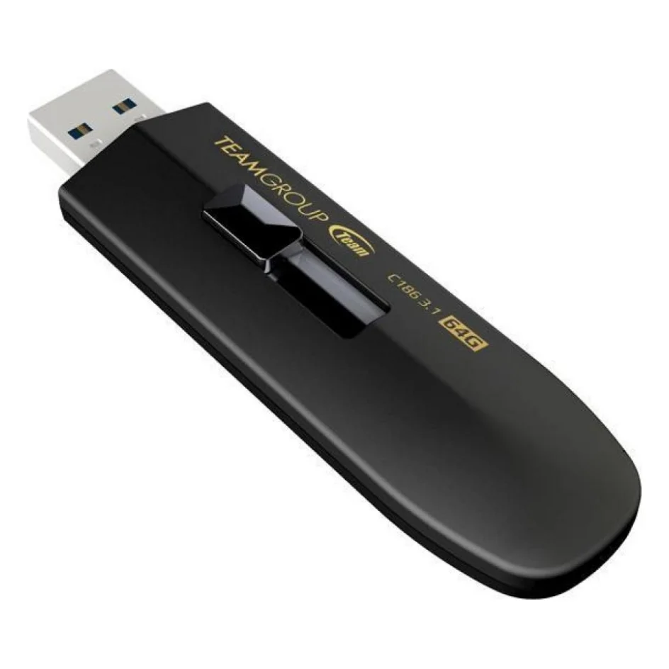 USB флеш накопичувач Team 64GB C186 Black USB 3.0 (TC186364GB01)