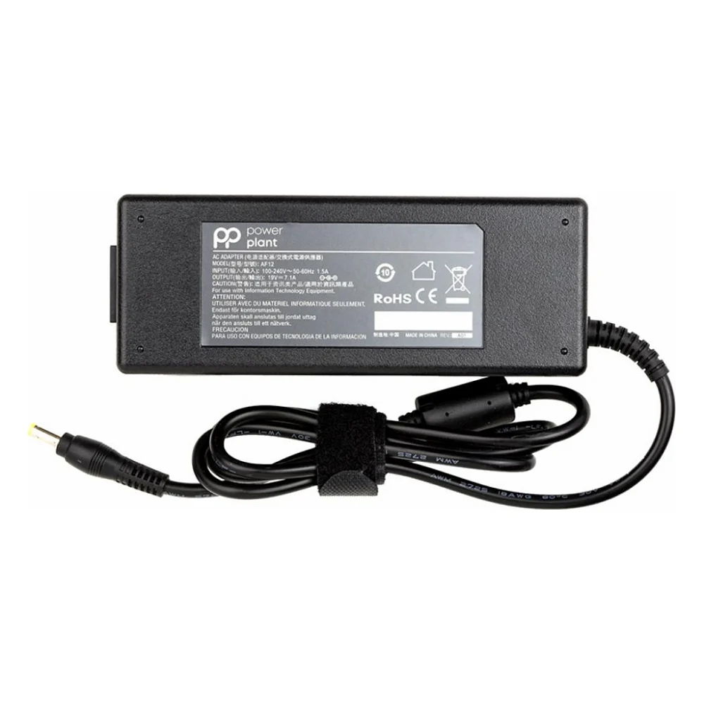 Блок живлення до ноутбуку PowerPlant ACER 220V, 19V 135W 7.1A (5.5*1.7) (AC135F5517)