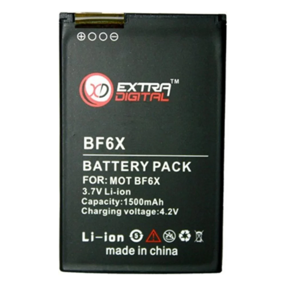 Акумуляторна батарея для телефону Extradigital Motorola BF6X (1500 mAh) (DV00DV6135)