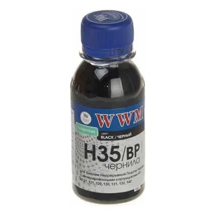 Чорнило WWM HP № 21/121/129/130/132/140 BlackPg (H35/BP-2)