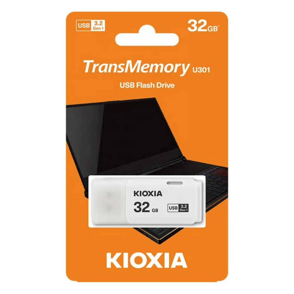 USB флеш накопичувач Kioxia 32GB U301 White USB 3.2 (LU301W032GG4) — фото 3