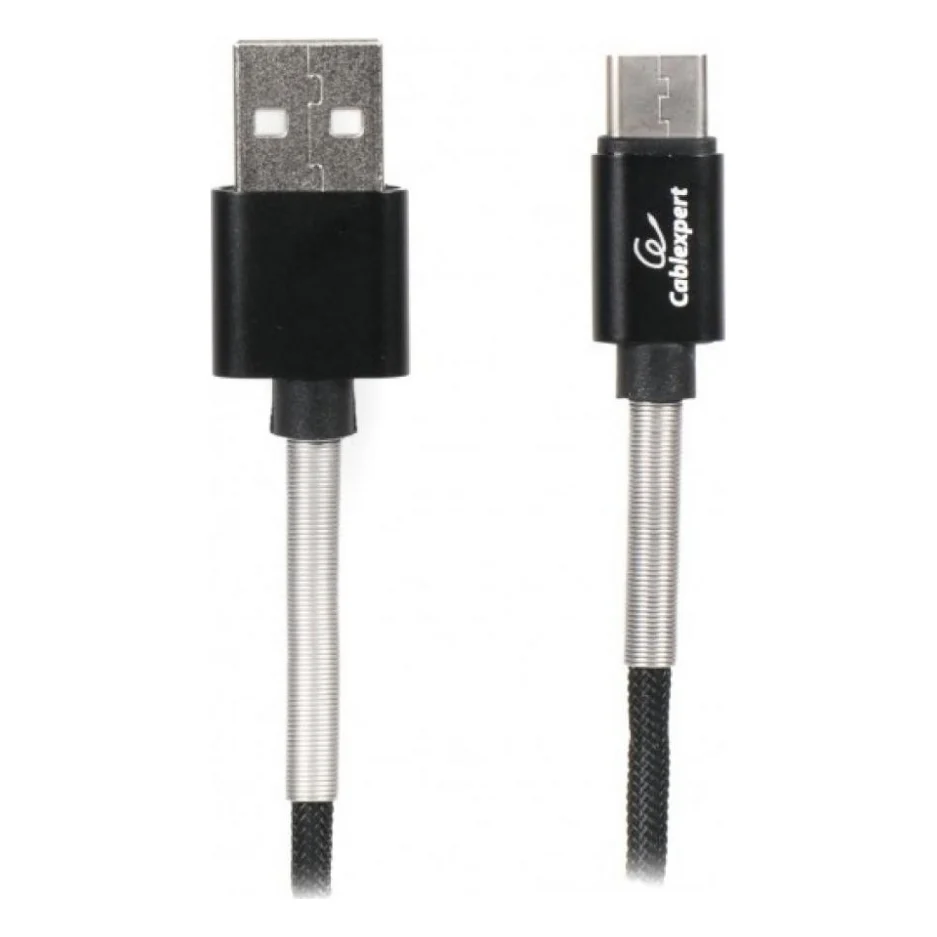 Дата кабель USB 2.0 AM to Type-C 1.0m Cablexpert (CCPB-C-USB-06BK)