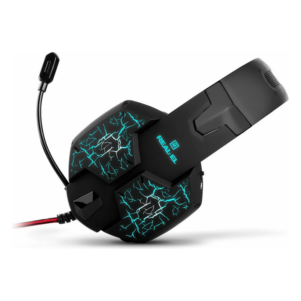 Навушники REAL-EL GDX-7750 Black/red — фото 4