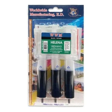 Заправочний набір WWM HP (3 x 20мл) Black HELENA (IR3.HELENA/B)