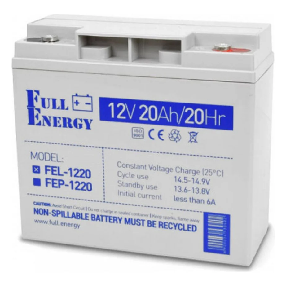 Батарея до ДБЖ Full Energy 12V 20Ah (FEL-1220)
