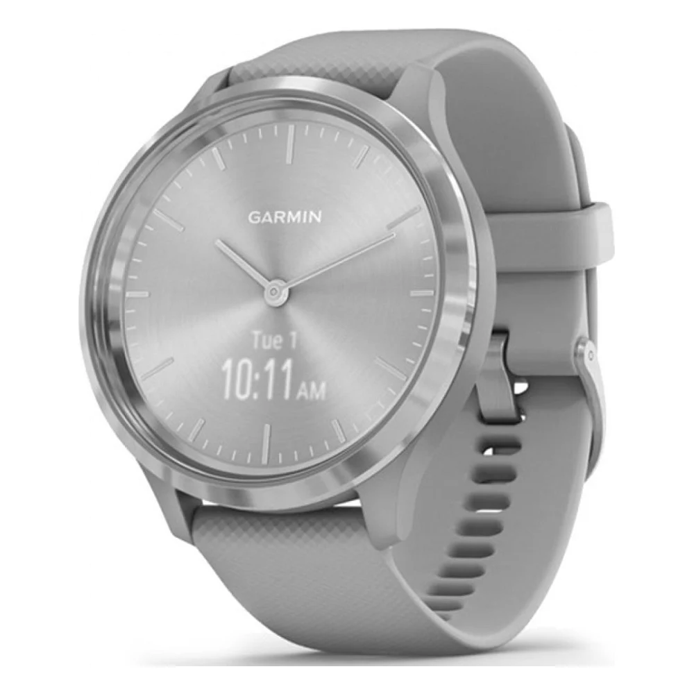 Смарт-годинник Garmin vivomove 3, S/E EU, Silver, Powder Gray, Silicone (010-02239-20)