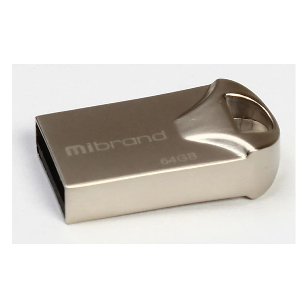 USB флеш накопичувач Mibrand 64GB Hawk Silver USB 2.0 (MI2.0/HA64M1S)