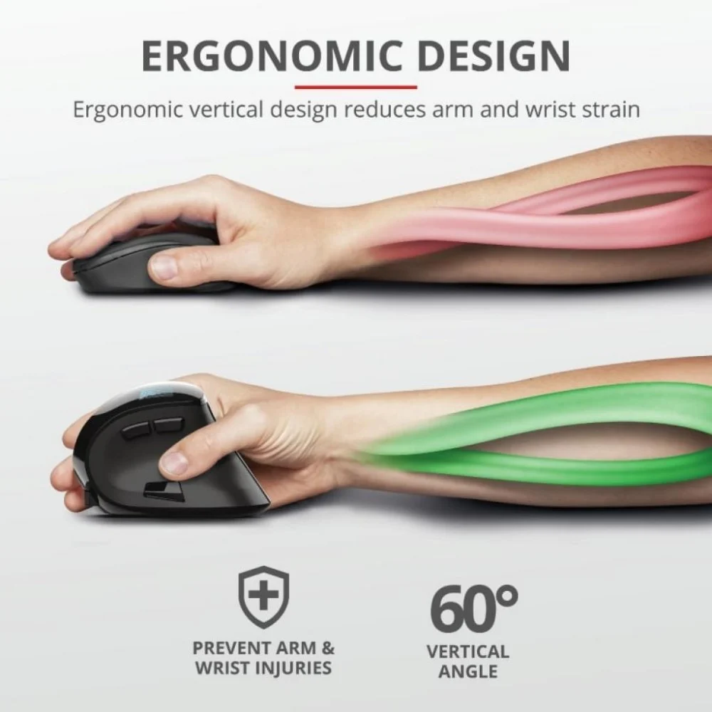 Мишка Trust Voxx Rechargeable Ergonomic Black (23731) — фото 11