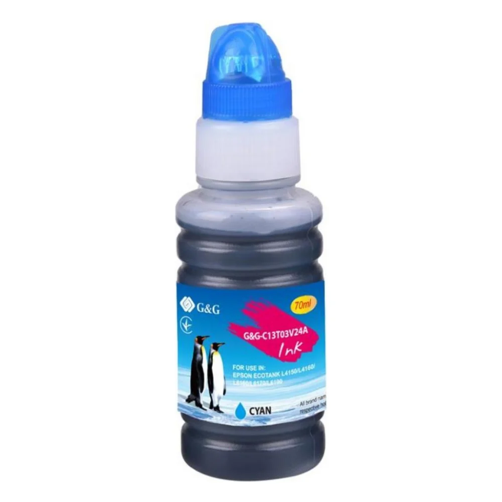 Чорнило G&G Epson L4150/L4160 cyan, контейнер 70мл (G&G-C13T03V24A)