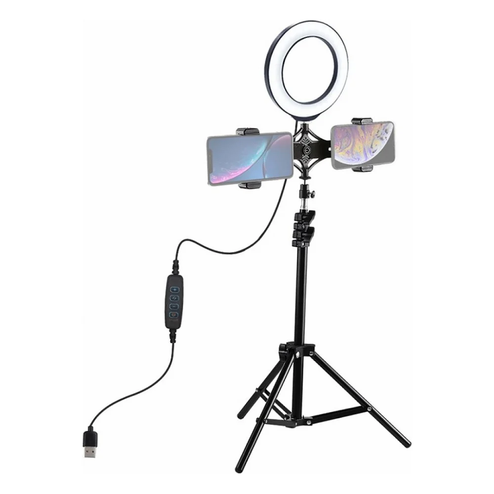 Набір блогера Puluz Ring USB LED lamp 6.2"+ tripod 1.1m (PKT3036)