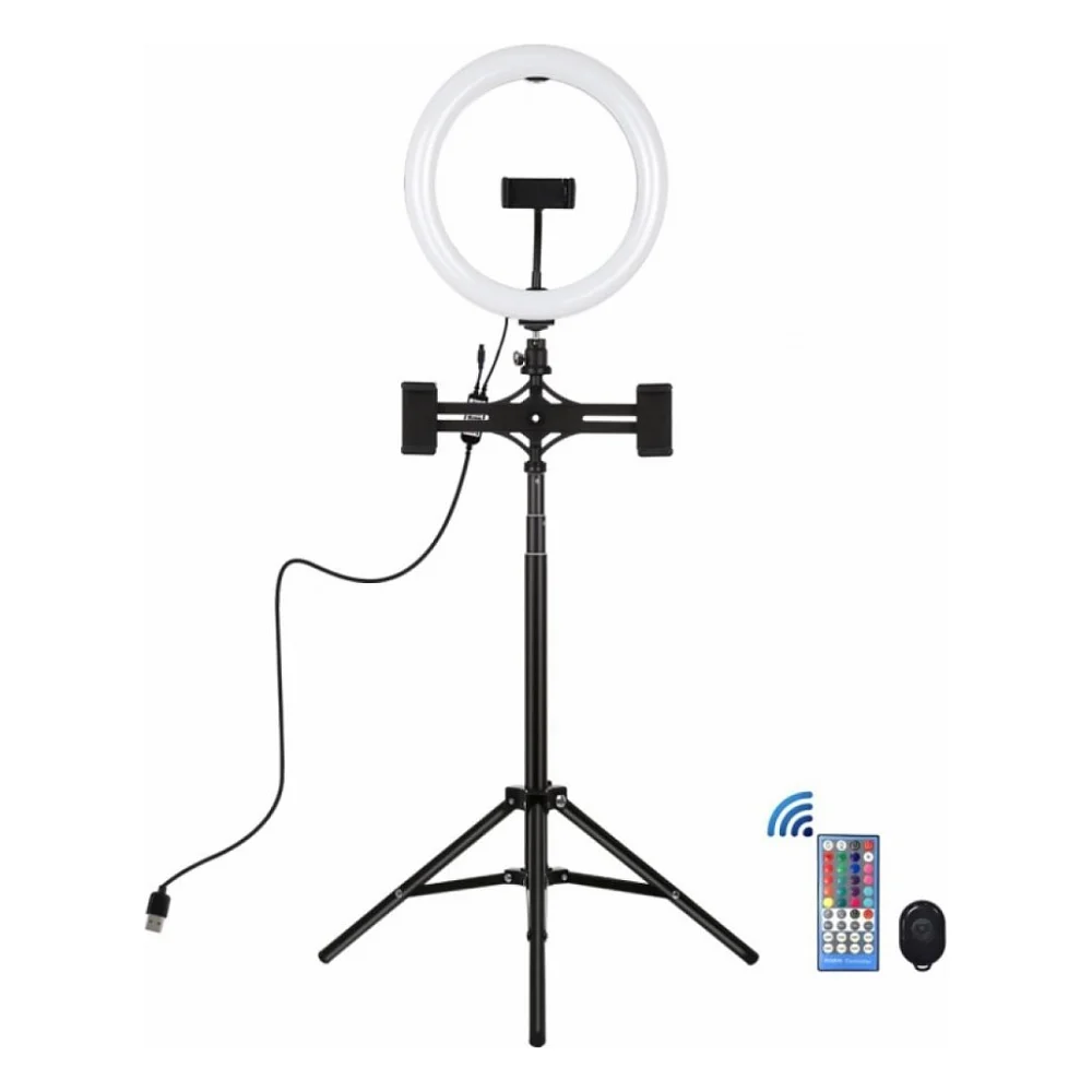 Набір блогера Puluz Ring USB RGBW LED lamp PKT3055B 10.2" + tripod 1.65 м (PKT3055B)