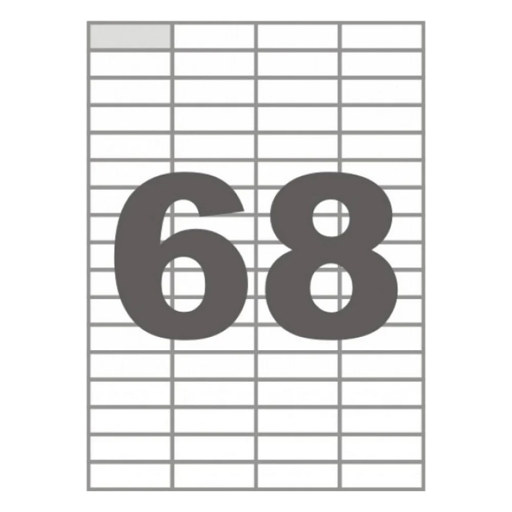 Етикетка самоклеюча Tama 48,5х16,9 (68 на листі) с/кл (100листів) (17798)