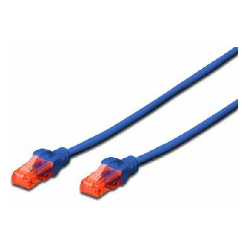 Патч-корд 1м, CAT 6 UTP, AWG 26/7, Cu, LSZH, blue Digitus (DK-1617-010/B)