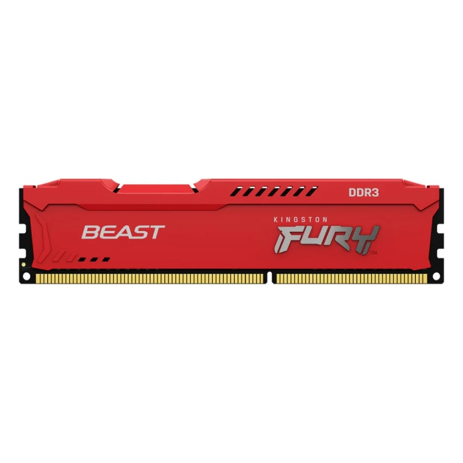 Модуль пам'яті для комп'ютера DDR3 8GB (2x4GB) 1600 MHz Fury Beast Blue Kingston Fury (ex.HyperX) (KF316C10BK2/8) — фото 2