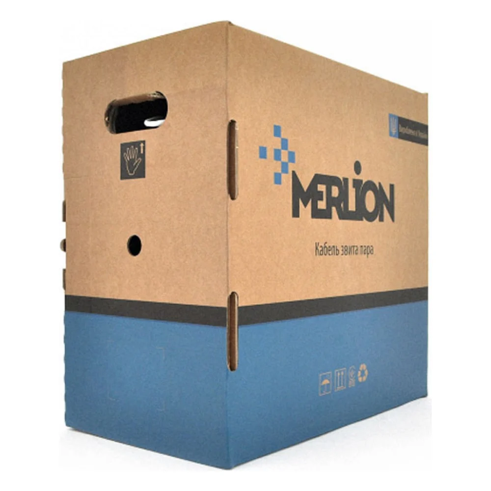 Кабель мережевий Merlion FTP 305м КНПЭ 4*2*0,54, cat.6, зовнішній [СCA] (09179)