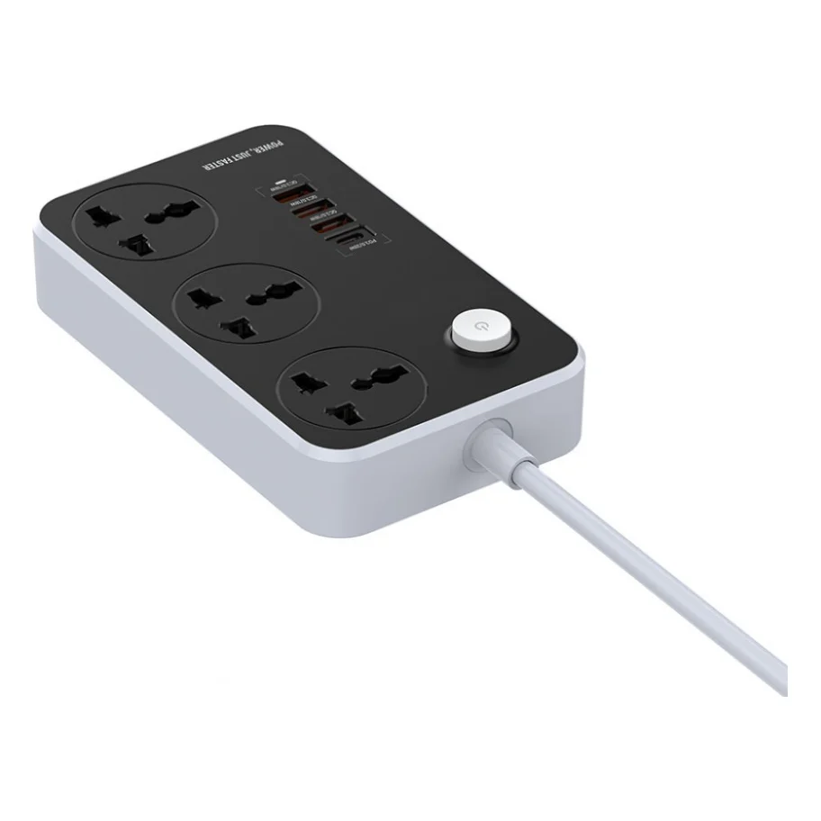 Мережевий фільтр живлення ColorWay CW-CHU34PDB, 3 розетки/4USB Black 2M (CW-CHU34PDB) — фото 4