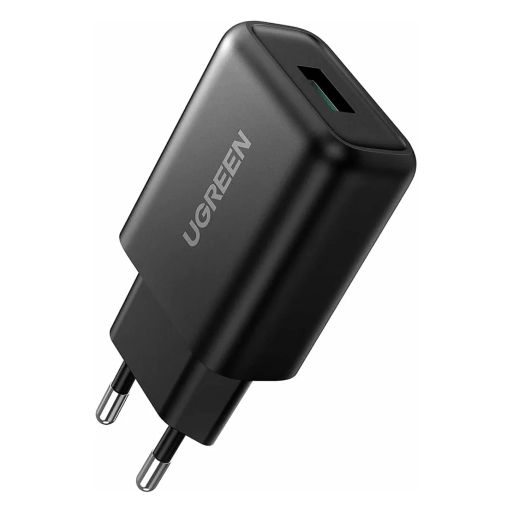 Зарядний пристрій Ugreen CD122 18W USB QC 3.0 Charger (Black) (70273)