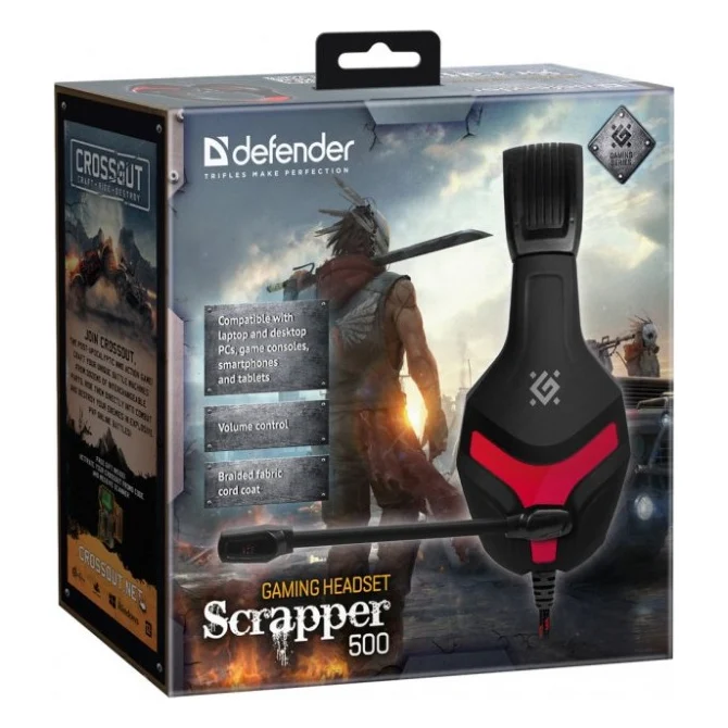 Навушники Defender Scrapper 500 Black-Red (64500) — фото 9