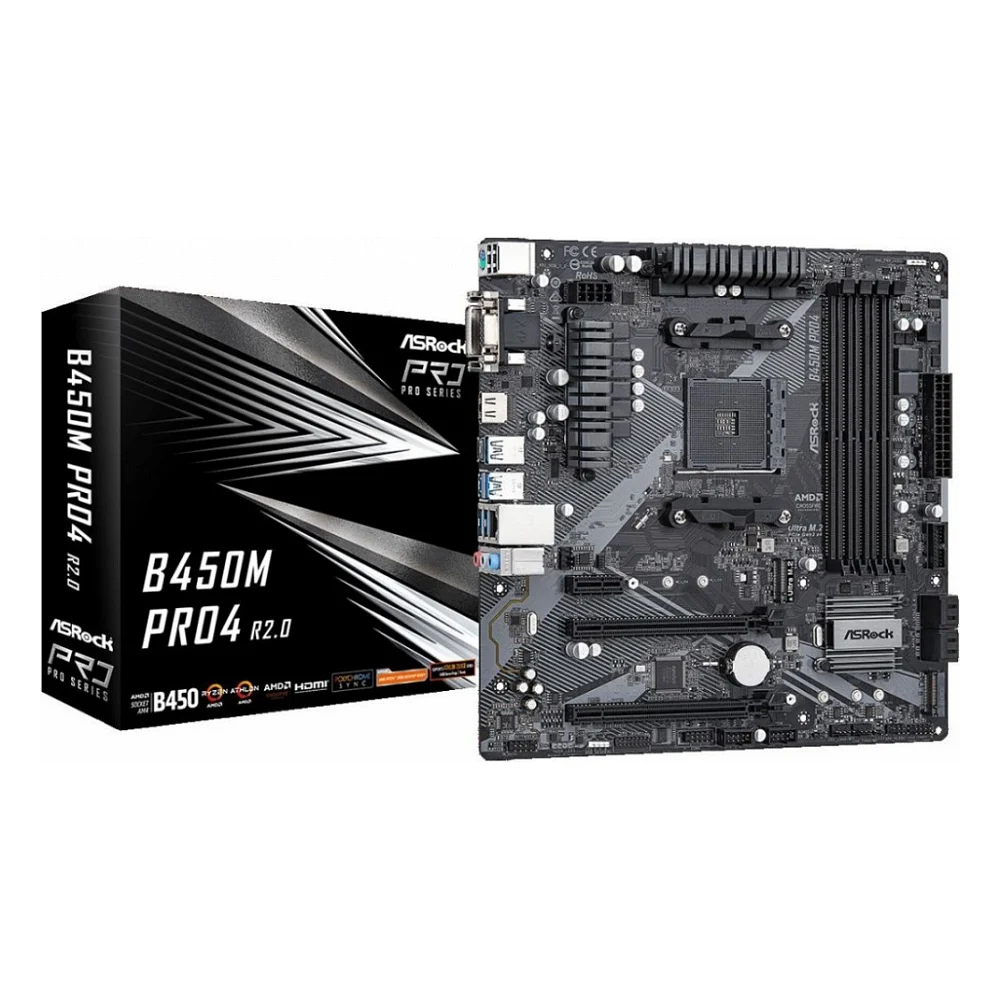 Материнська плата ASRock B450M Pro4 R2.0