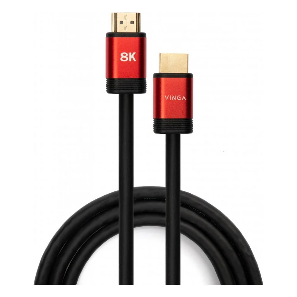 Кабель мультимедійний HDMI to HDMI 1.8m v2.1 8K Vinga (VCPHDMIMM211.8)