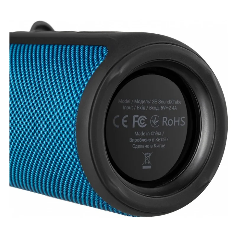 Акустична система 2E SoundXTube TWS MP3 Wireless Waterproof Blue (2E-BSSXTWBL) — фото 8