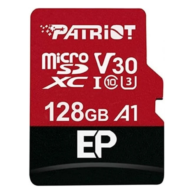 Карта пам'яті Patriot 128GB microSDXC class 10 UHS-I/U3 EP A1 (PEF128GEP31MCX)