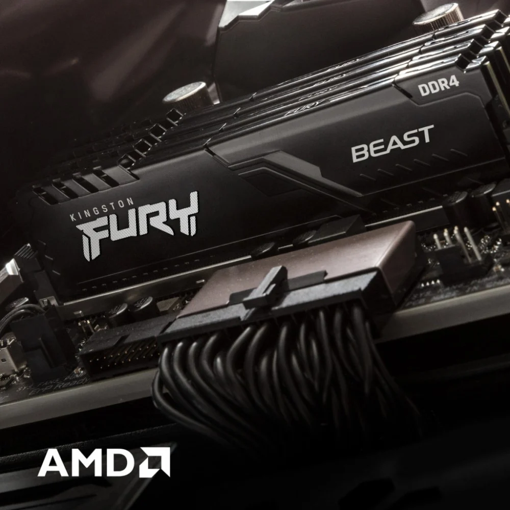 Модуль пам'яті для комп'ютера DDR4 64GB (2x32GB) 3600 MHz Fury Beast Black Kingston Fury (ex.HyperX) (KF436C18BBK2/64) — фото 11