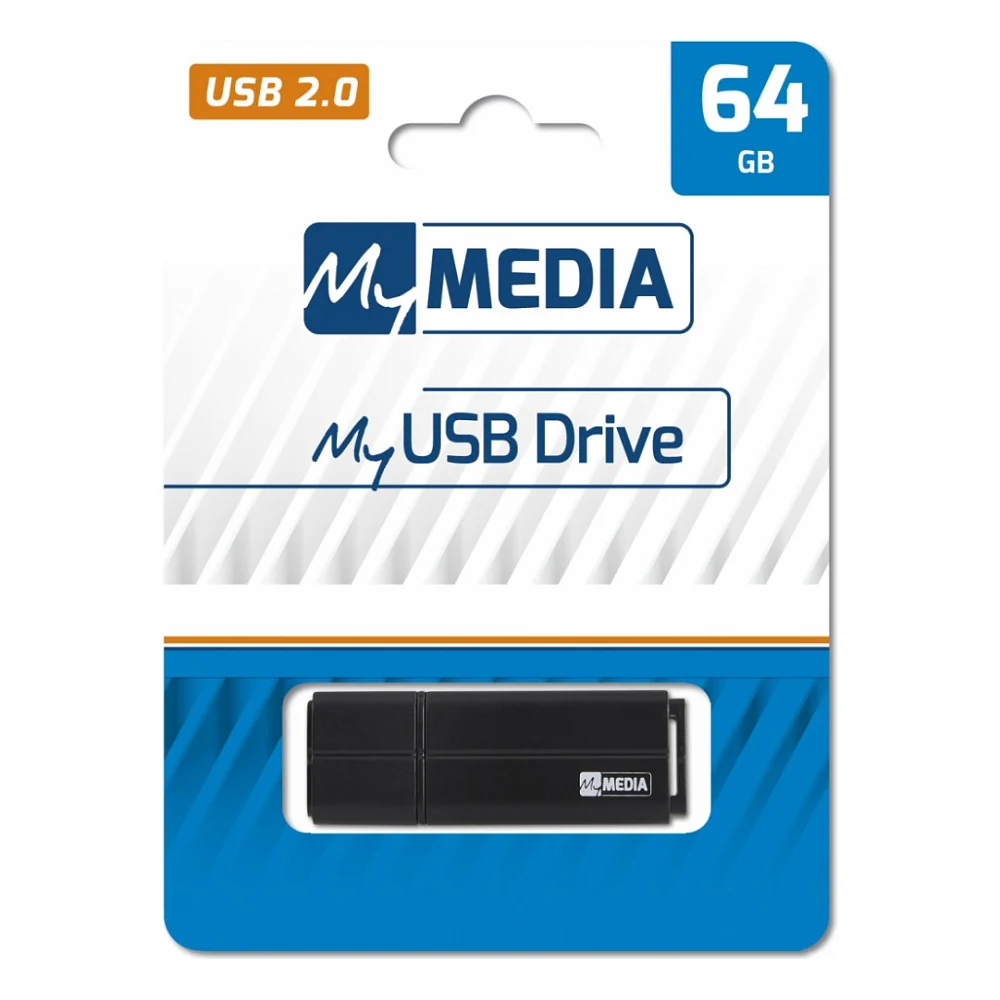 USB флеш накопичувач Verbatim 64GB MyMedia Black USB 2.0 (69263) — фото 4