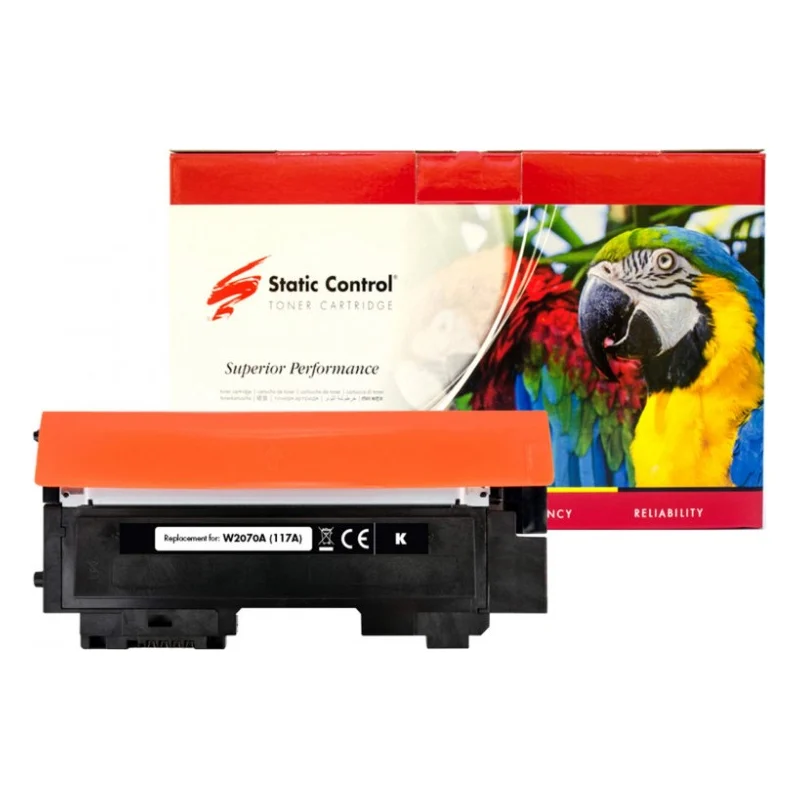 Картридж Static Control HP W2070A (117A) black Parrot (002-01-S2070APB)